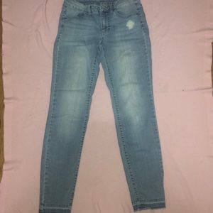 SO Size 6 High Waisted Jeans Patterned Cuff